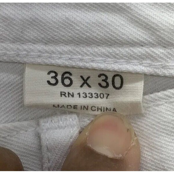 Sean John Denim Jeans Relaxed Hamilton White Men’s Size W30 X L30 100% Cotton - Picture 4 of 16